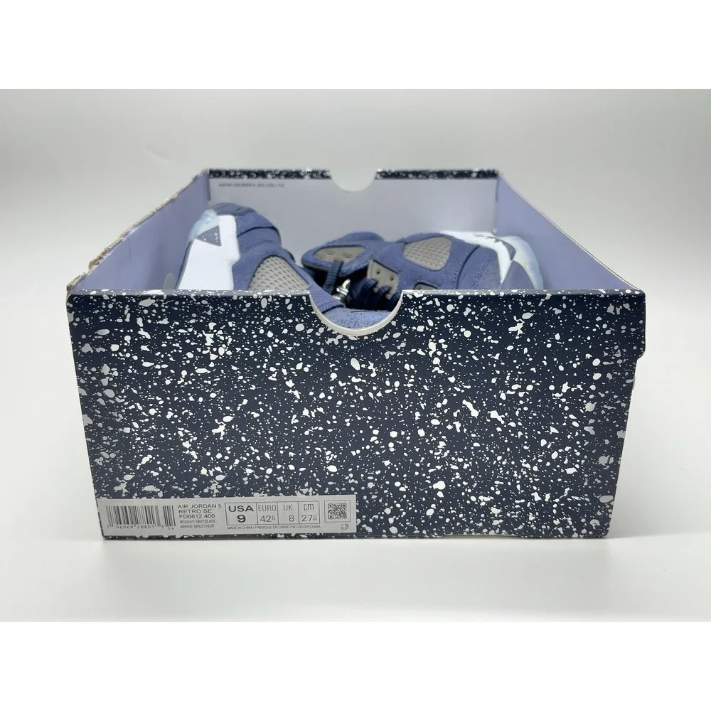Nike Air‎ Jordan Retro 5 SE Midnight Navy Size 9 FD6812 400